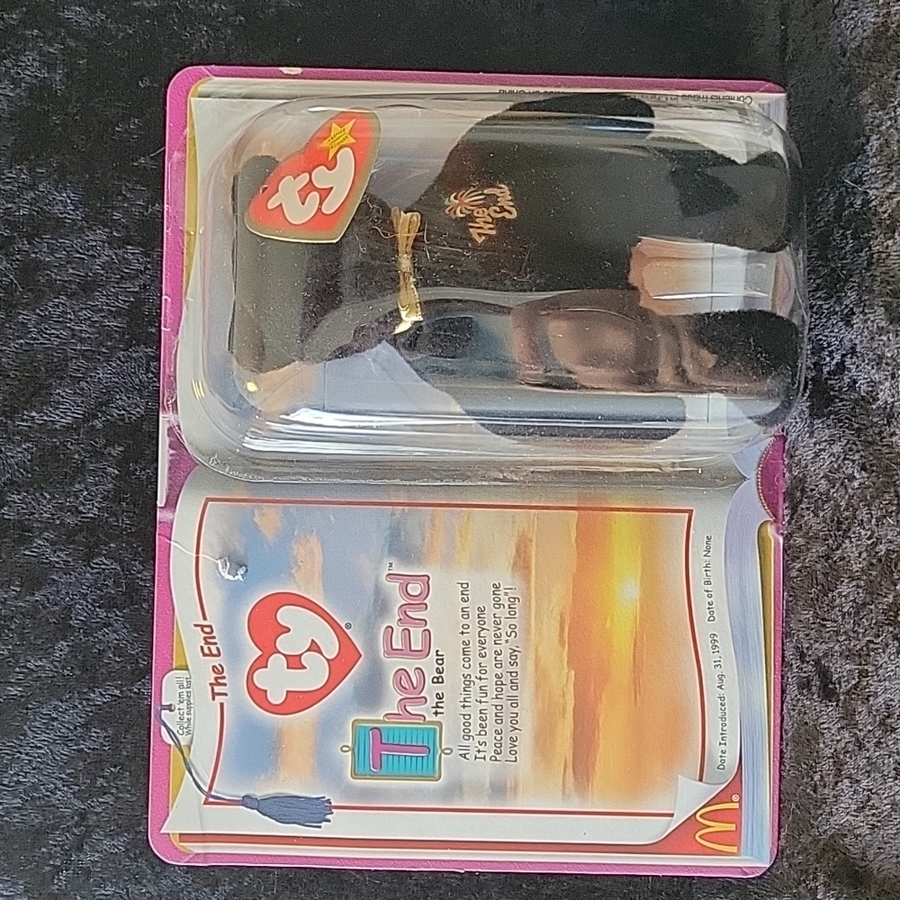 TY 2000 McDonald's Teenie Beanie The End: The End the bear
